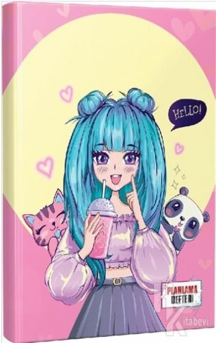 Catgirl Anime-Manga Planlama Defteri - Halkkitabevi