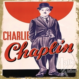Charlie Chaplin Ahşap Magnet - Halkkitabevi