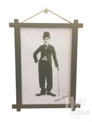 Charlie Chaplin Ahşap Tablo Kod - 000004 - Halkkitabevi