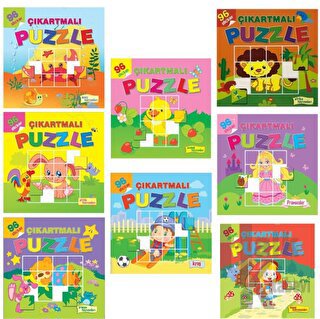 Çıkartmalı Puzzle - 8 Çeşit
