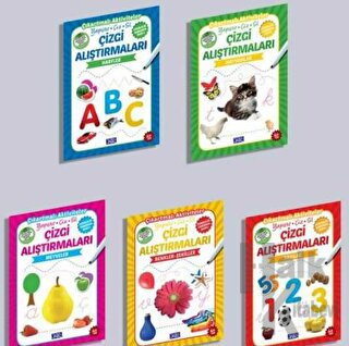 Çizgi Alıştırmaları Seti - 5 Kitap Takım - Halkkitabevi