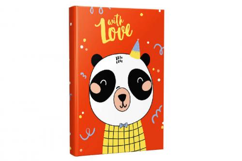 Çizgili Defter Panda With Love - Halkkitabevi