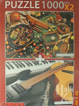 Classic Sports Gear - Musical Instruments Puzzle (X 2 1000 Parça) - Ha