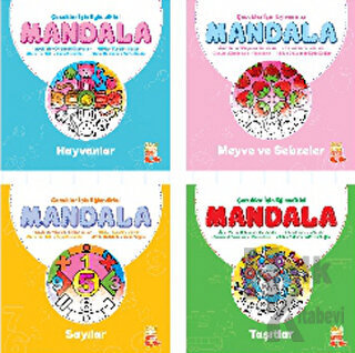 Çocuklar İçin Eğlendirici Mandala (4 Kitap)