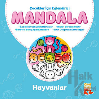 Çocuklar İçin Eğlendirici Mandala: Hayvanlar