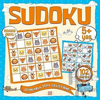 Çocuklar İçin Sudoku Çıkartmalı (5+ Yaş) - Halkkitabevi