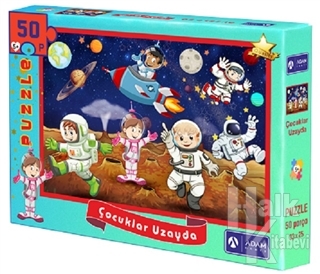 Çocuklar Uzayda 50 Parça Puzzle