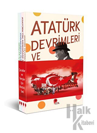 Çocuklar ve Gençler için Atatürk Seti - 4 Kitap - Halkkitabevi
