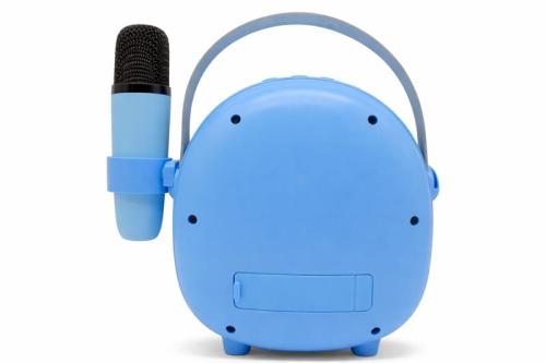 Çocuklara Özel Retro Tasarımlı Bluetooth Karaoke Mikrofon ve Ahşap Tri