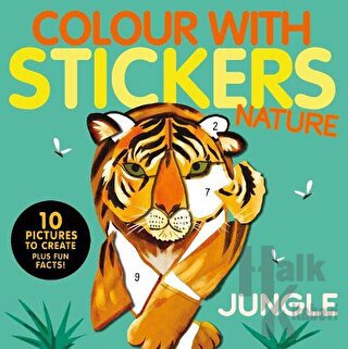 Colour with Stickers: Jungle - Halkkitabevi