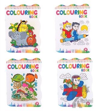 Colouring Book - 4 Kitap (Asorti 40'lı Paket) İadesizdir