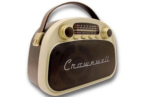 Crownwell Taşınabilir Bluetooth Retro Radyo Arizona Serisi Krem - Halk Crownwell Taşınabilir Bluetooth Retro Radyo Arizona Serisi Krem - Halk