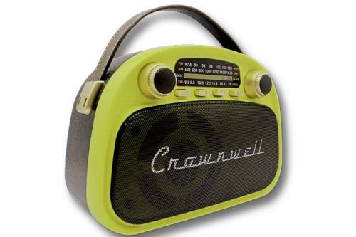 Crownwell Taşınabilir Bluetooth Retro Radyo Arizona Serisi Limon Sarıs Crownwell Taşınabilir Bluetooth Retro Radyo Arizona Serisi Limon Sarıs