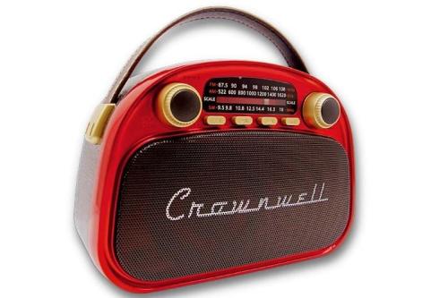 Crownwell Taşınabilir Bluetooth Retro Radyo Arizona Serisi (Metalik Kı