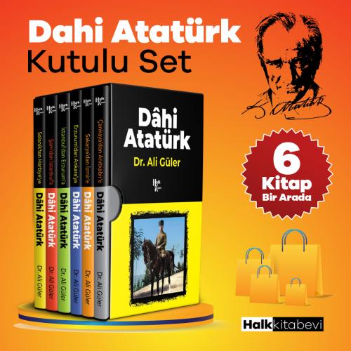 Dahi Atatürk 6 Kitap Bir Arada Kutulu Set - Halkkitabevi