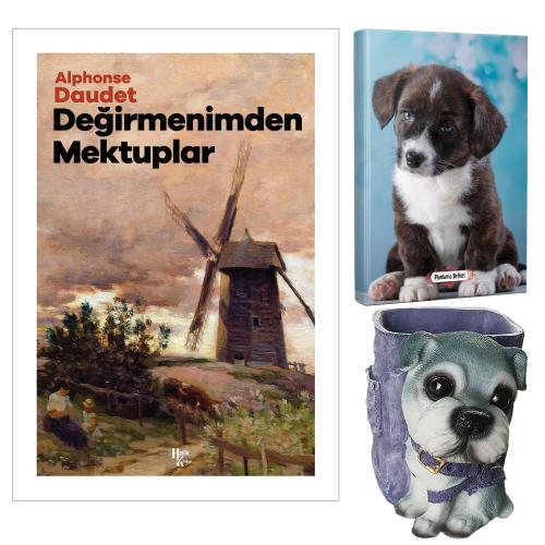 Değirmenimden Mektuplar - Alphonse Daudet ve Dekoratif Köpek Kalemlik - Minik Arkadaş Planlama Defteri