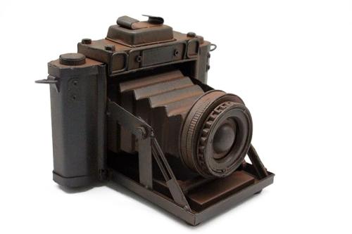 Dekoratif Metal Vintage Fotoğraf Makinesi - Halkkitabevi