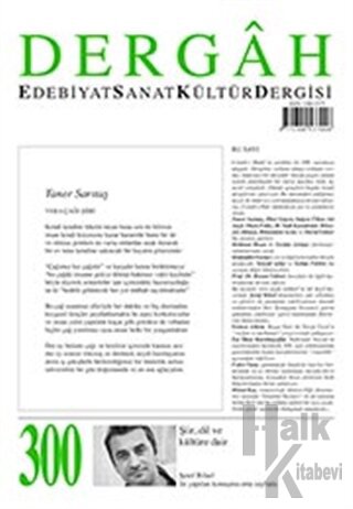 Dergah Edebiyat Kültür Sanat Dergisi Sayı: 300 Şubat 2015 - Halkkitabe