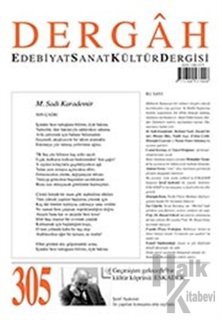 Dergah Edebiyat Kültür Sanat Dergisi Sayı: 305 Temmuz 2015