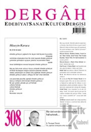 Dergah Edebiyat Kültür Sanat Dergisi Sayı: 308 Ekim 2015