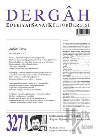 Dergah Edebiyat Kültür Sanat Dergisi Sayı: 327 Mayıs 2017