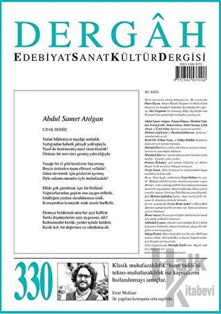 Dergah Edebiyat Kültür Sanat Dergisi Sayı: 330 Ağustos 2017