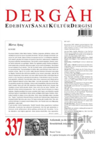 Dergah Edebiyat Kültür Sanat Dergisi Sayı: 337 Mart 2018