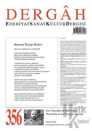 Dergah Edebiyat Sanat Kültür Dergisi Sayı: 356 Ekim 2019 - Halkkitabev