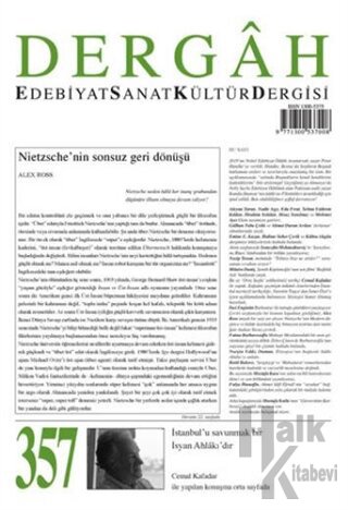 Dergah Edebiyat Sanat Kültür Dergisi Sayı: 357 Kasım 2019 - Halkkitabe