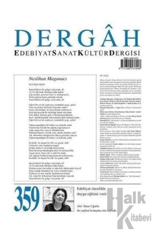 Dergah Edebiyat Sanat Kültür Dergisi Sayı: 359 Ocak 2020 - Halkkitabev