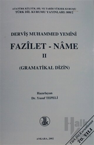 Derviş Muhammed Yemini Fazilet - Name Cilt: 2 - Halkkitabevi