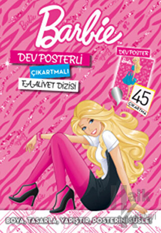 Dev Posterli Çıkartmalı Barbie - Halkkitabevi