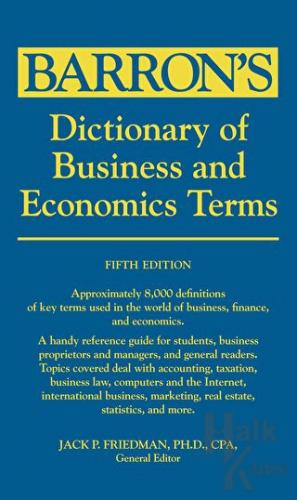 Dictionary of Business and Economics Terms - Halkkitabevi