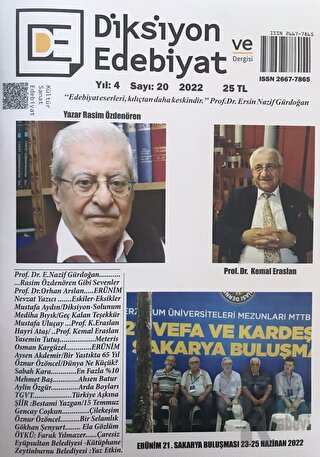 Diksiyon ve Edebiyat Dergisi Yıl: 4 Sayı: 20 2022 - Halkkitabevi