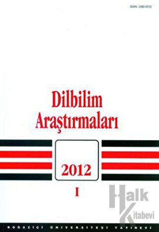 Dilbilim Araştırmaları 2012 / 1 - Halkkitabevi