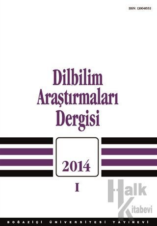 Dilbilim Araştırmaları Dergisi: 2014 / 1