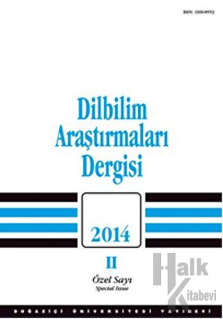Dilbilim Araştırmaları Dergisi: 2014 / 2 (Özel Sayı) - Halkkitabevi