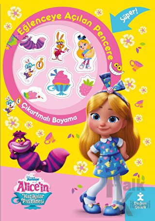 Disney Alice’in Harikalar Pastanesi Eğlenceye Açılan Pencere Çıkartmalı Boyama Kitabı