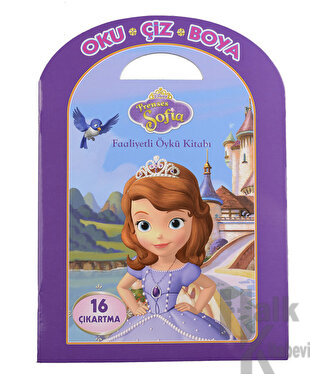 Disney Oku Çiz Boya - Prenses Sofıa Faaliyetli Öykü Kitabı - Halkkitab