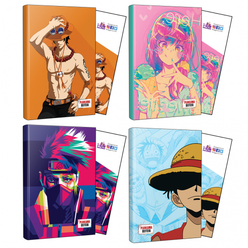 Dörtlü Ace-Icecream- Naruto-Luffy Defter ve Ayraç - Halkkitabevi