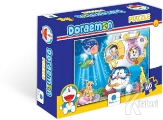 Doraemon 60 Parça Puzzle - 1