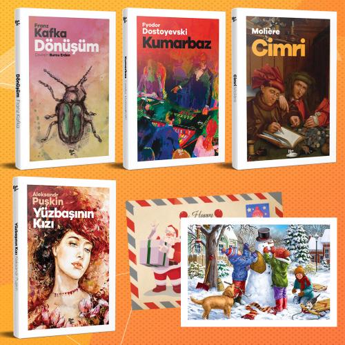 Dünya Klasikleri Dörtlü Set - 14 ve Kartpostal - Halkkitabevi