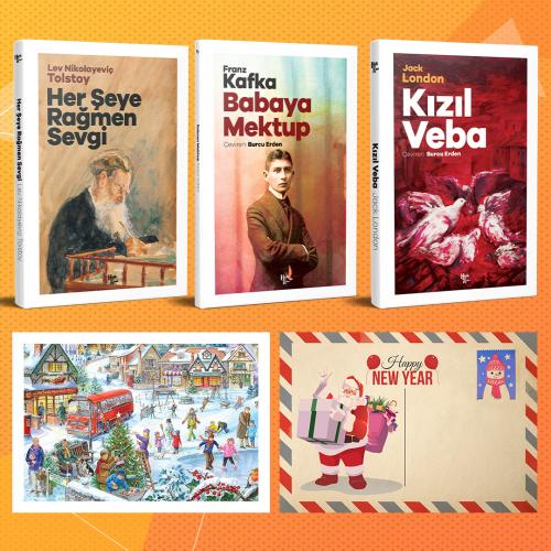 Dünya Klasikleri Üçlü Set - Her Şeye Rağmen Sevgi - Babaya Mektup - Kızıl Veba ve Kartpostal