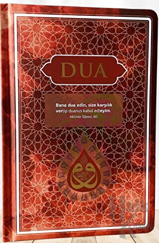 Dua (Evrad-ı Şerife) - Orta Boy - Arapça+Türkçe - Bordo - Halkkitabevi