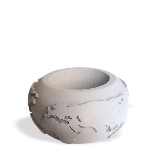 Dünya Desenli Beton Saksı Büyük Boy - Halkkitabevi Dünya Desenli Beton Saksı Büyük Boy - Halkkitabevi