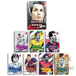 Dünya Futbol Yıldızları Set - (8 Kitap - Poster Hediyeli) (Ciltli)