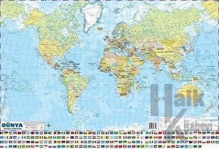 Dünya Siyasi - Fiziki Haritası 50x35