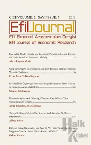 Efil Ekonomi Araştırmaları Dergisi Cilt: 2 Sayı: 5 - Halkkitabevi