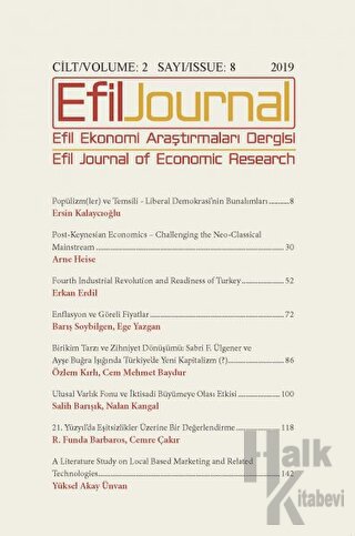 Efil Ekonomi Araştırmaları Dergisi Cilt: 2 Sayı: 8 - Halkkitabevi
