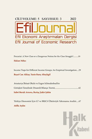Efil Ekonomi Araştırmaları Dergisi Cilt: 5 Sayı: 3 - Halkkitabevi